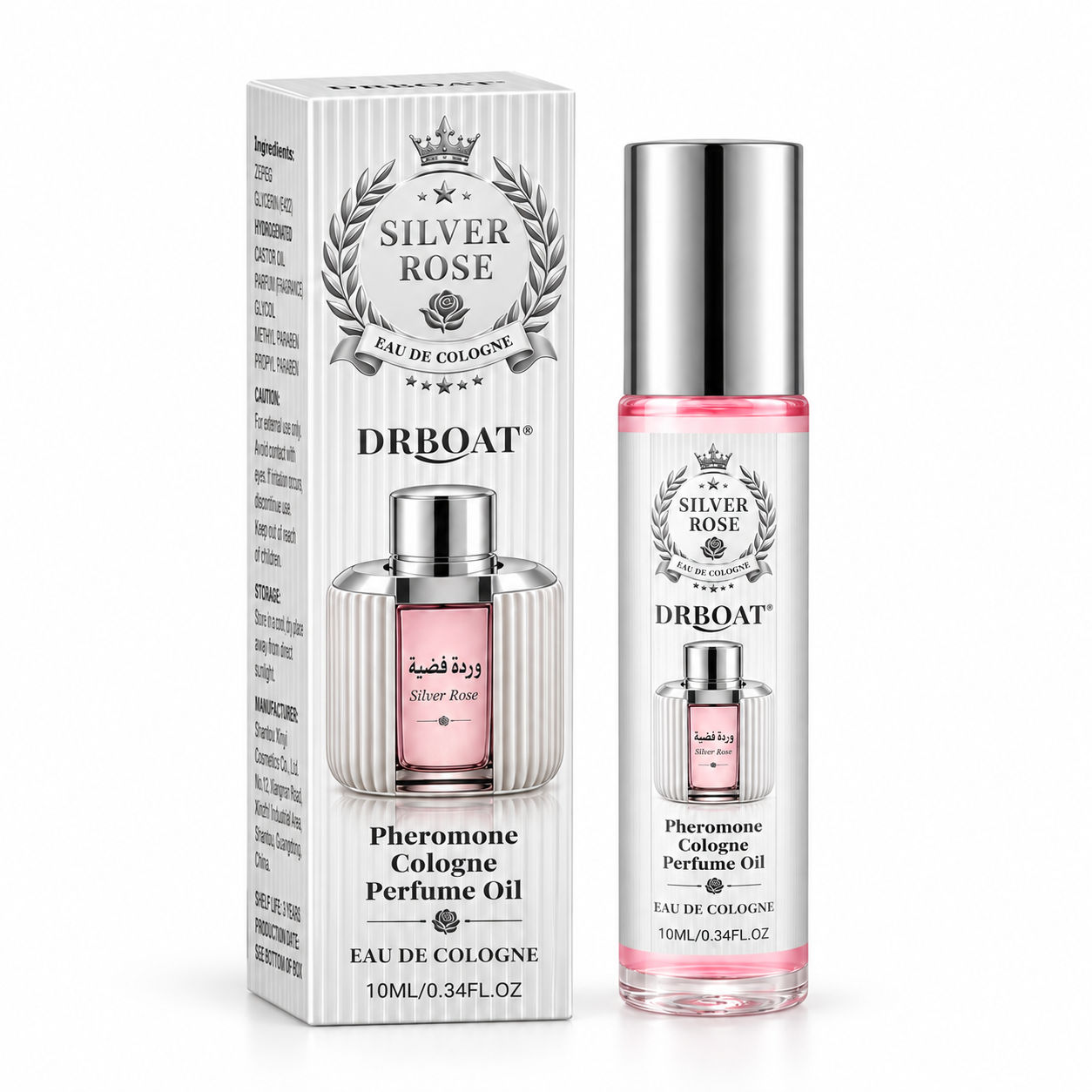 Perfume Fragrance Concentration - Huile de parfum en roll-on Silver