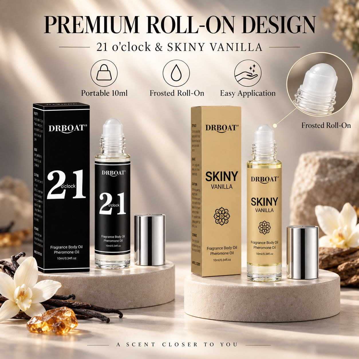 Perfume Alcohol Fragrance - Huile de parfum roll-on pour hommes,